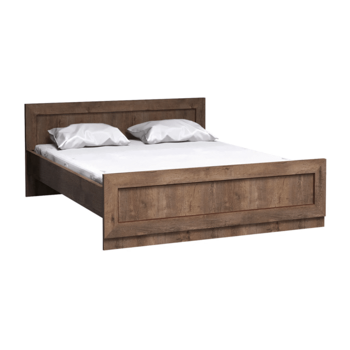 Krevet, 160x200, hrast Lefkas, TEDY TIP T20